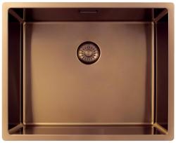 Pure.Sink Exclusivo Évier en cuivre 50x40 cm rayon 10mm sous-plan, à fleur et sur plan PEX5040-62