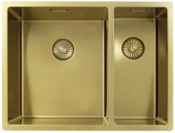 Pure.Sink Exclusivo Or 1,5 bac à demi 34+18 cm rayon 10mm PEX341840-60