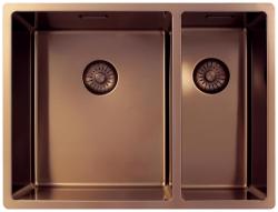Pure.Sink Exclusivo Cuivre 1,5 évier à une et demie 34+18 cm rayon 10mm PEX341840-62