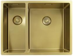 Pure.Sink Exclusivo Doré 1,5 bac à demi 18+34 cm rayon de 10mm PEX183440-60