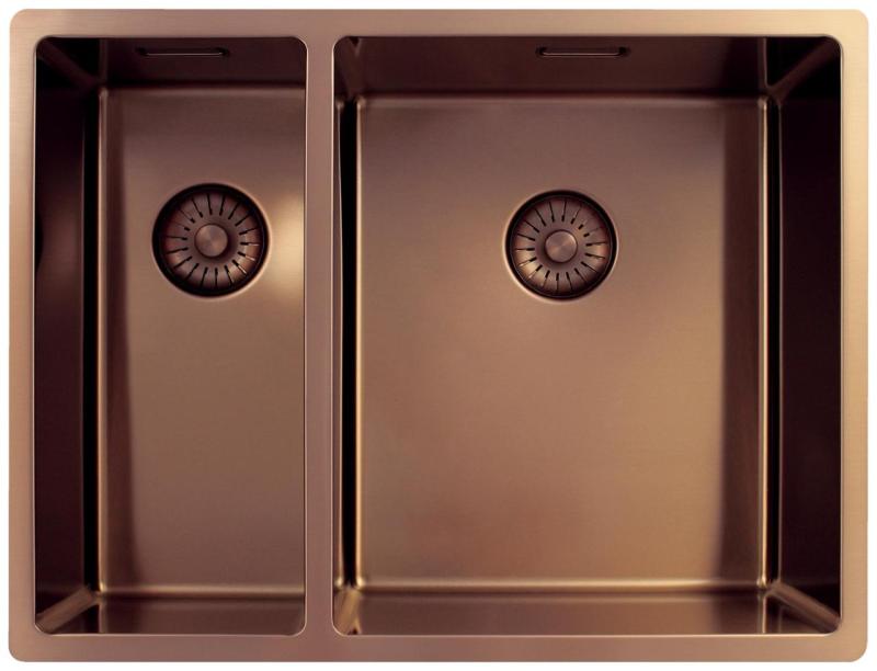 Pure.Sink Exclusivo Cuivre 1,5 bac et demi 18+34cm rayon de 10mm PEX183440-62