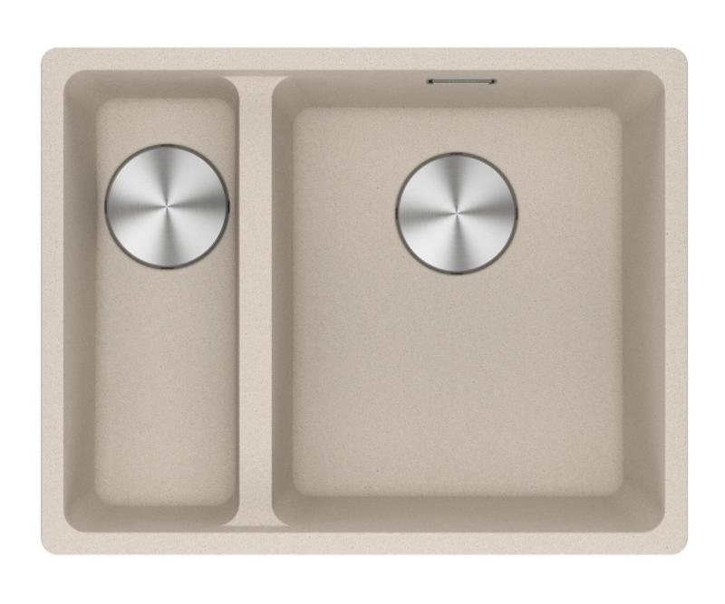 Franke Maris MRG 260-34-15 Fragranite Crème de café évier Évier à droite encastré à fleur 135.0725.669