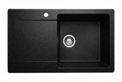 Graniteland Liri Granite Arduin aspect pierre dure évier avec zone d'égouttage 765x448 mm 1208971437