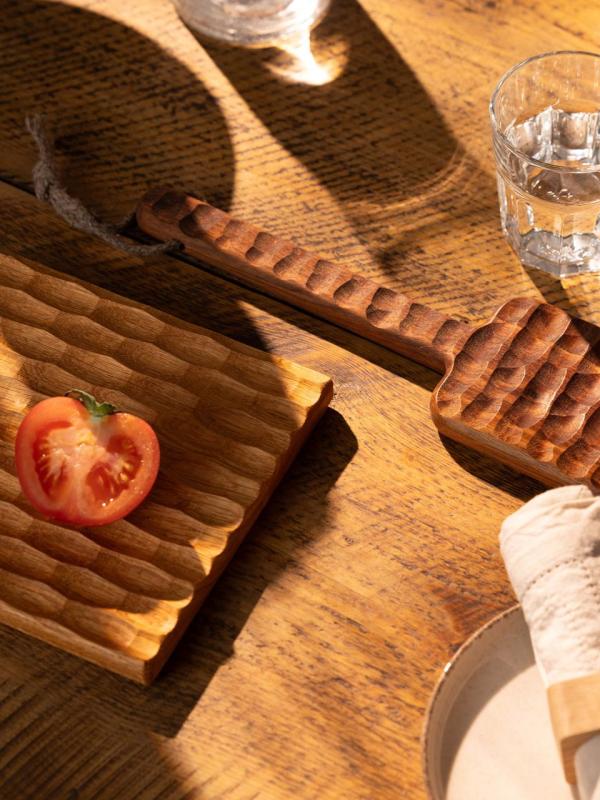 Dunes de Woodsea Chêne - Planche à Servir en Bois de Chêne 70x10cm 1208971447