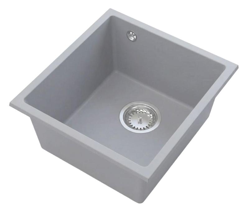 Graniteland Miniva Évier en Granit Gris sous plan 385x410 cm 1208971453