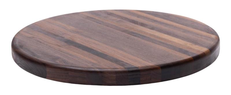 Woodsea Boucher Rond - Planche à Découper en Bois de Noyer Rond Ø50 cm 1208971533