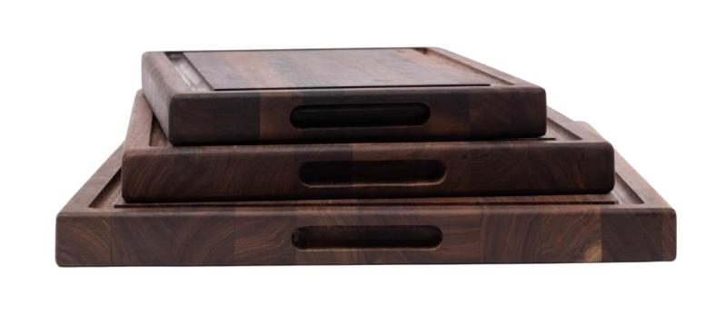 Woodsea Butcher Groove S - Planche à découper en noyer avec rigole à jus 45x30 cm 1208971534