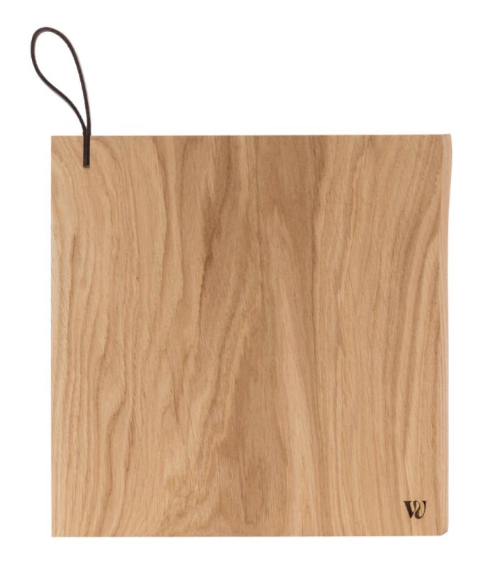 Woodsea Chop-Chop Oak S - Planche à découper en chêne 25x24cm avec poignée en cuir 1208971539