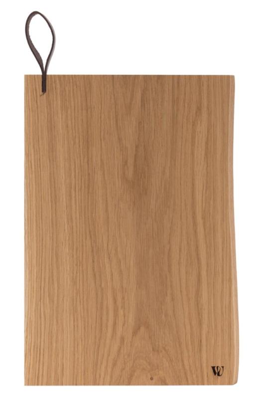 Woodsea Chop-Chop Oak M - Planche à découper en chêne 35x24cm avec poignée en cuir 1208971540