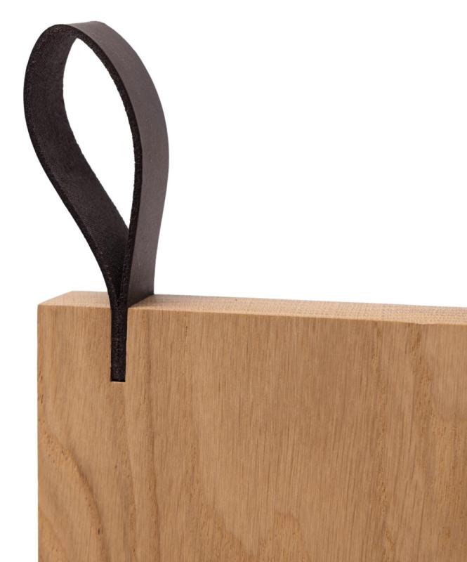 Woodsea Chop-Chop Oak XL - Planche à découper en chêne 50x24cm avec poignée en cuir 1208971542