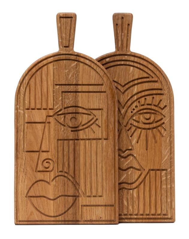 Masque Woodsea Chêne- Planche à découper et à servir en chêne 38x19 cm 1208971562