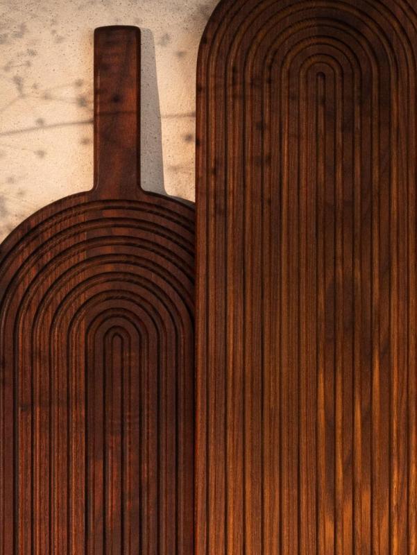 Woodsea Rainbow Ash M - Planche à découper et à servir Rainbow en frêne 485x185 mm 1208971563