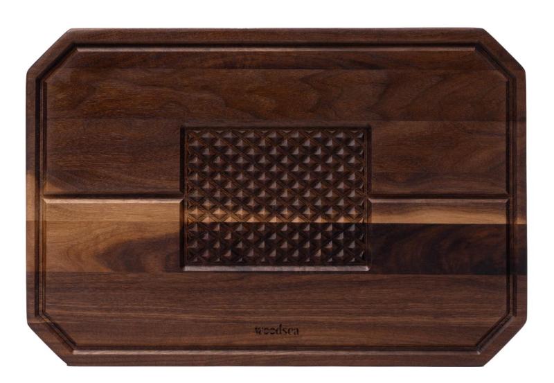 Château Woodsea Steak - Planche à découper et à servir en bois de noyer 45x30 cm 1208971569