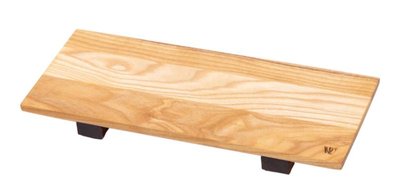 Woodsea Sushi S- Planche à sushi en bois d'érable avec petits pieds en noyer 30x12 cm 1208971584