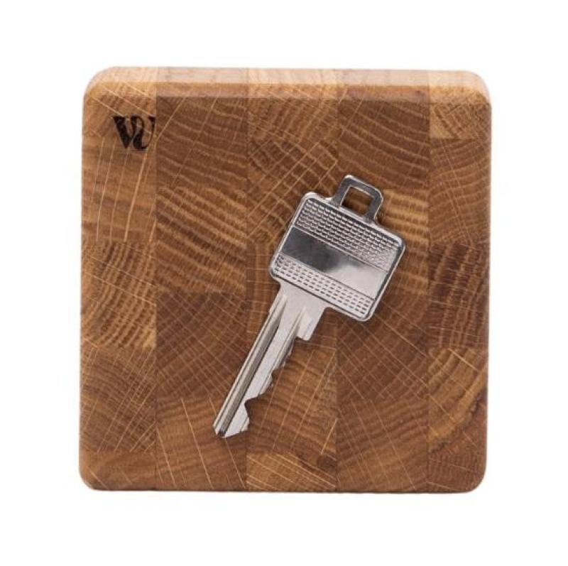 Woodsea End Grain Oak - Porte-clés en chêne 9x9 cm 1208971600