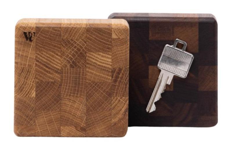 Woodsea Bout de Grain Noyer - Porte-clés en bois de noyer 9x9 cm 1208971601