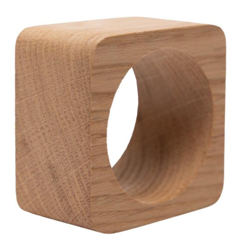 Woodsea Rond de Serviette en Chêne - Rond de Serviette en Chêne 5x5 cm 2 pièces 1208971602