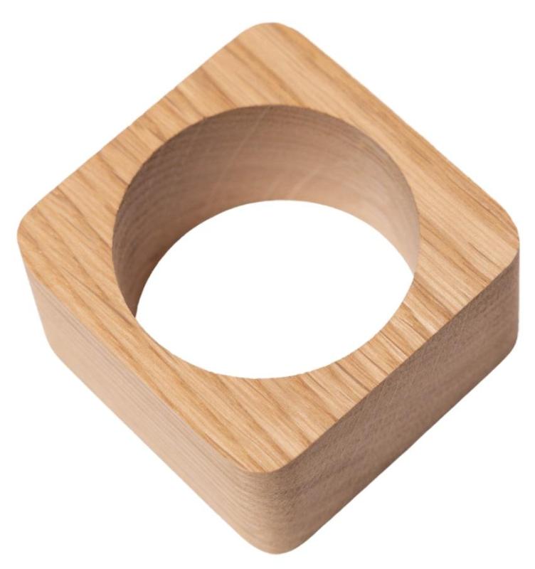 Woodsea Rond de Serviette en Chêne - Rond de Serviette en Chêne 5x5 cm 2 pièces 1208971602