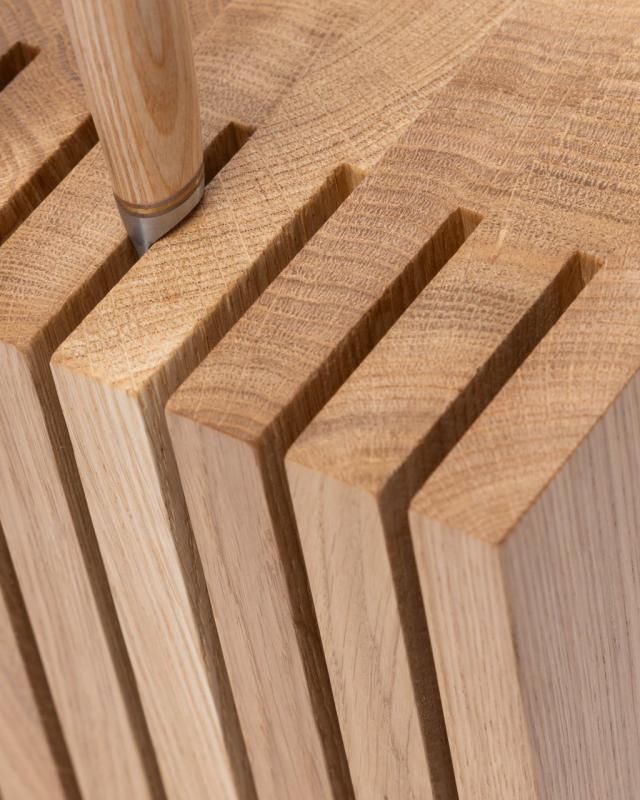 Woodsea Block Oak S - Bloc Porte-Couteaux en Chêne 13x8 cm 1208971617