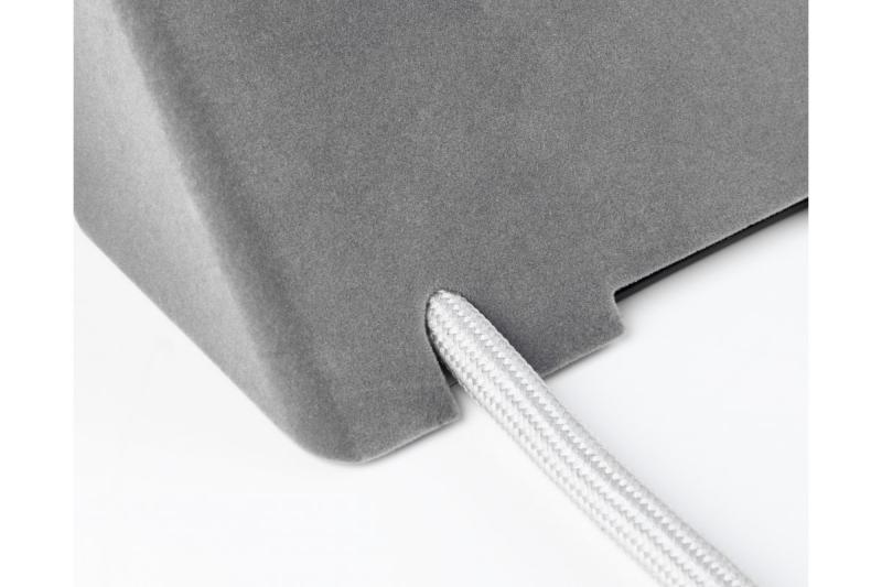 Prise pour meuble SOFITO, 2xSHUKO, USB A+C, câble 1,5 m, gris flocage