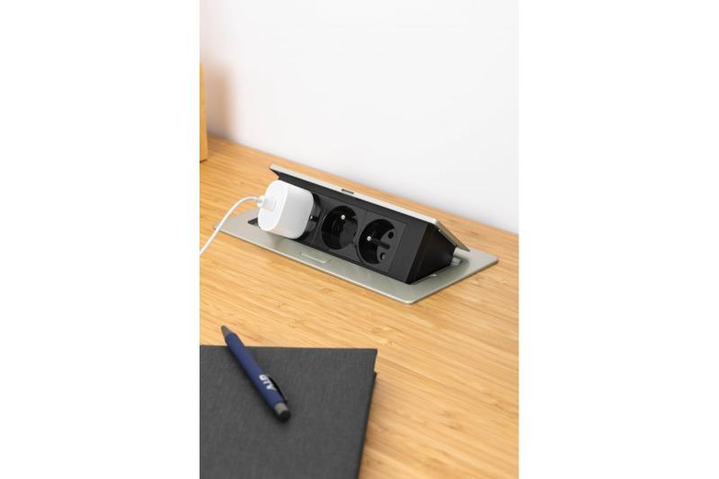 Prise de courant escamotable SOFT, câble d'alimentation 1,5 m