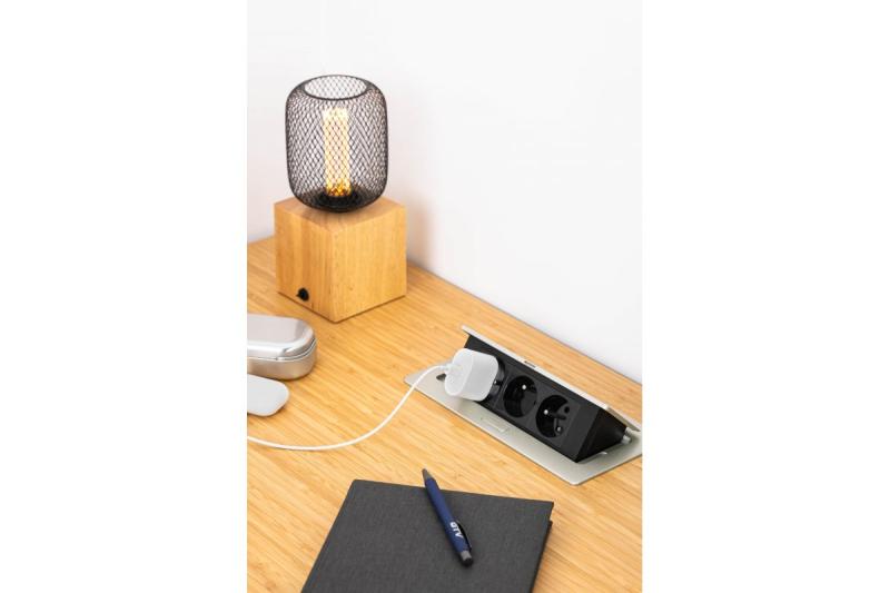 Prise de courant escamotable SOFT, câble d'alimentation 1,5 m