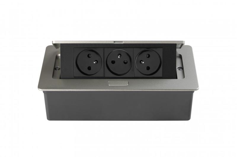 Prise de courant escamotable SOFT, câble d'alimentation 1,5 m