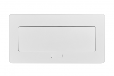 Prise de meuble MULTISOFT, 2xSHUKO, USB A+C, RJ45, câble 1,5 m, blanc