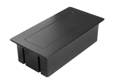 Prise de meuble MULTISOFT, 2xSHUKO, USB A+C, RJ45, câble HDMI 1,5 m, noir