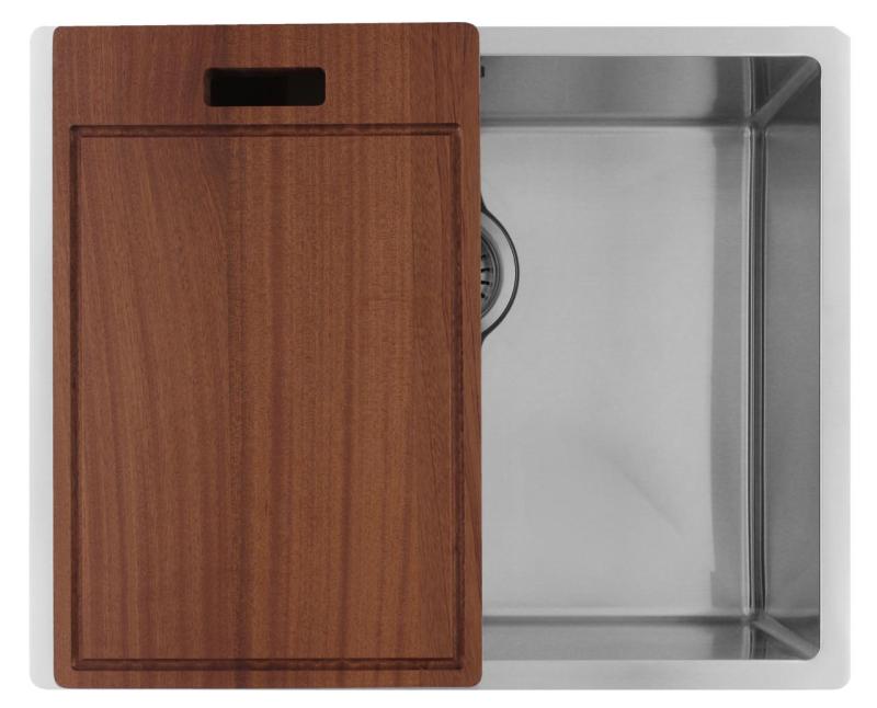 Pure.Sink Luxion Évier en acier inoxydable 50 x 40 cm, encastrable, à encastrer à fleur ou en saillie  PLX5040-02