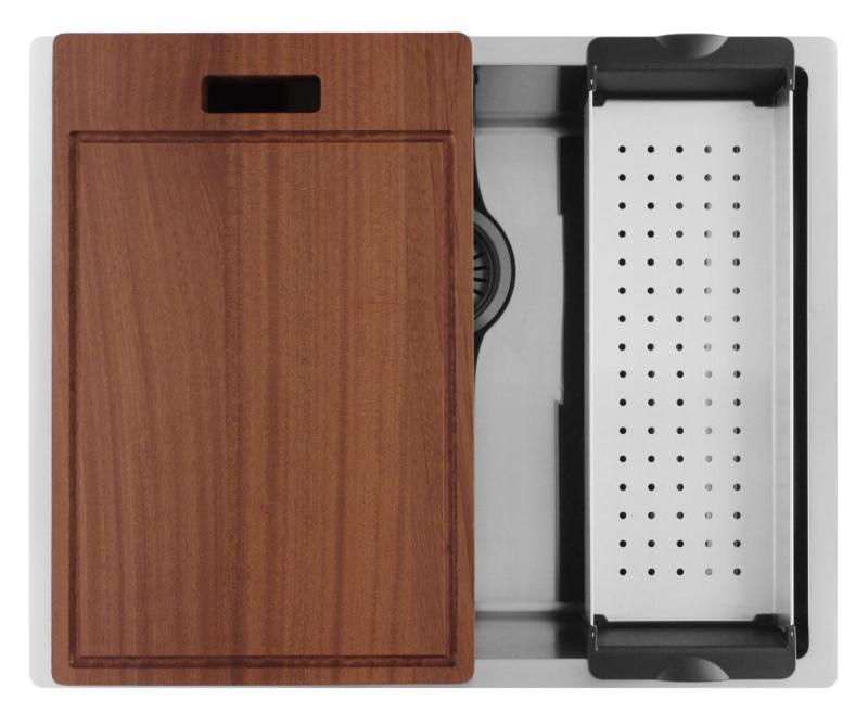 Pure.Sink Luxion Évier en acier inoxydable 50 x 40 cm, encastrable, à encastrer à fleur ou en saillie  PLX5040-02