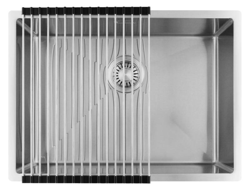 Pure.Sink Luxion Évier en acier inoxydable 55 x 40 cm, encastrable, à encastrer à fleur ou en saillie PLX5540-02