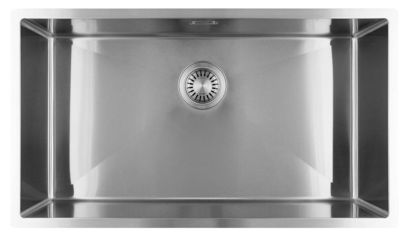 Pure.Sink Luxion Large stainless steel sink 74x40 cm undermount, flush mount, and top mount PLX7440-02