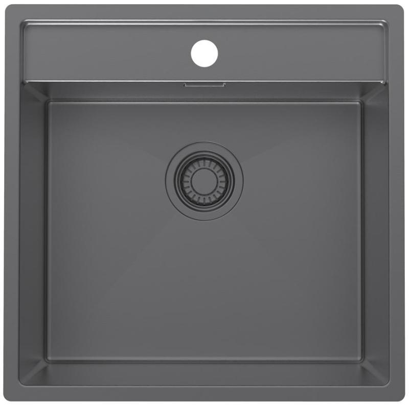 Pure.Sink Luxion Évier en bronze 51 x 50 cm Tapwing avec support pour robinet PLX5150T-61