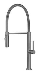 Pure.Sink Luxion Robinet de cuisine en bronze avec bec flexible et 2 types de jet PLXFLEX-61