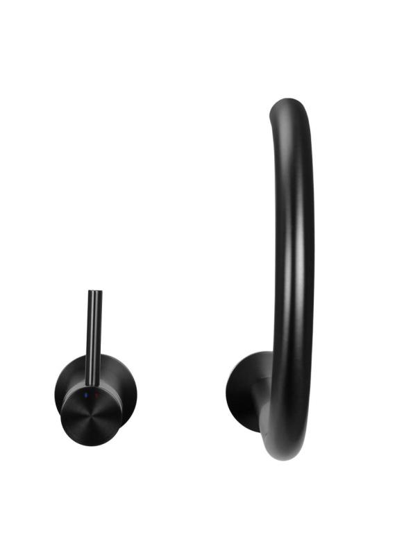 Pure.Sink Luxion Robinet de cuisine à 2 trous en bronze avec bec rond PLX2HR-61