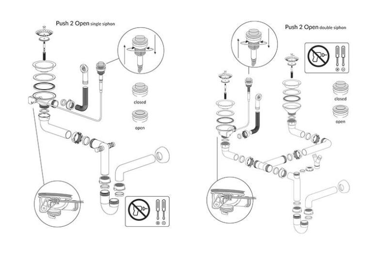 Quadri Luton perle beige grande vasque en granit avec égouttoir réversible 86x50cm avec bouchon en cuivre 1208971773