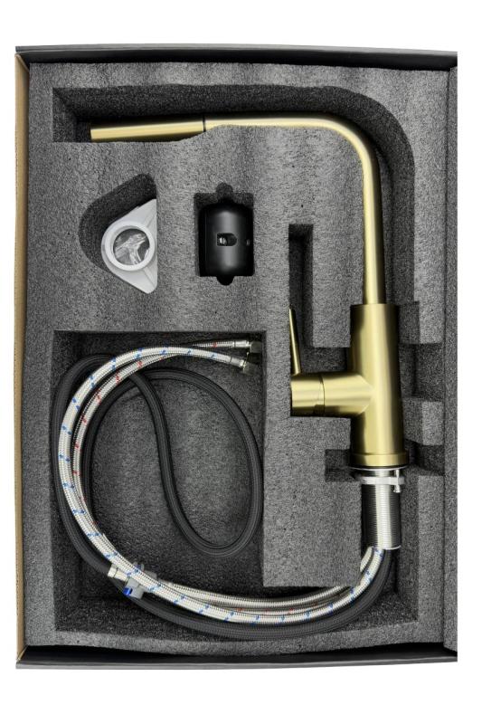 Pure.Sink Elite Steel Pulse-S robinet de cuisine en noir mat avec bec extractible et mode de pulvérisation PS8500-10