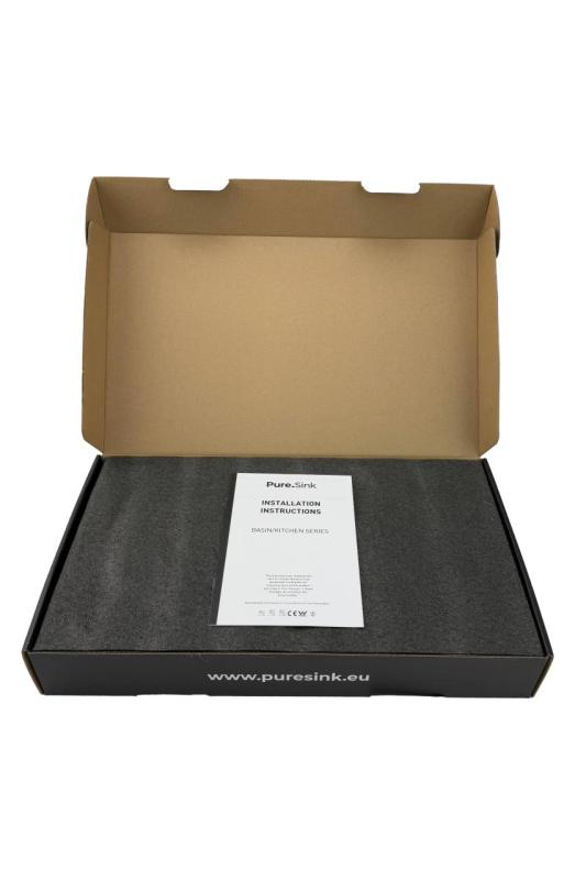 Pure.Sink Elite Steel Pulse-S robinet de cuisine en or brossé PVD avec bec extractible et jet d'eau PS8500-60