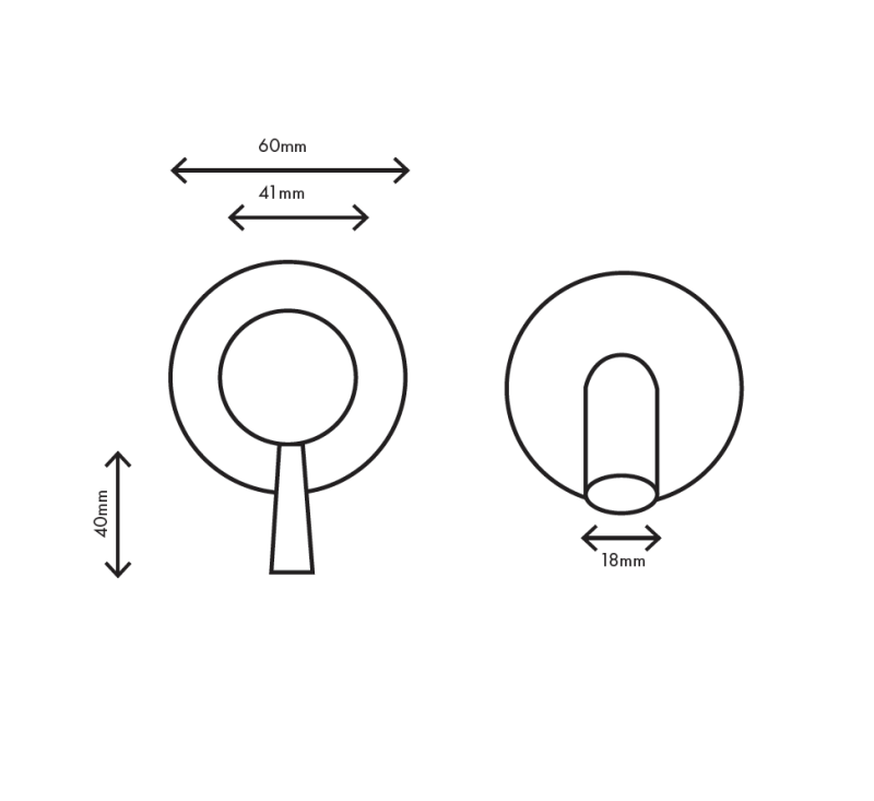 MURO TUA Robinet mural encastré chromé M1.AB1.2.CR
