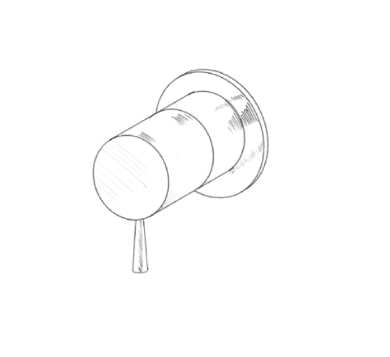 MURO TUA Mitigeur encastré mural chromé M1.B31.R.CR