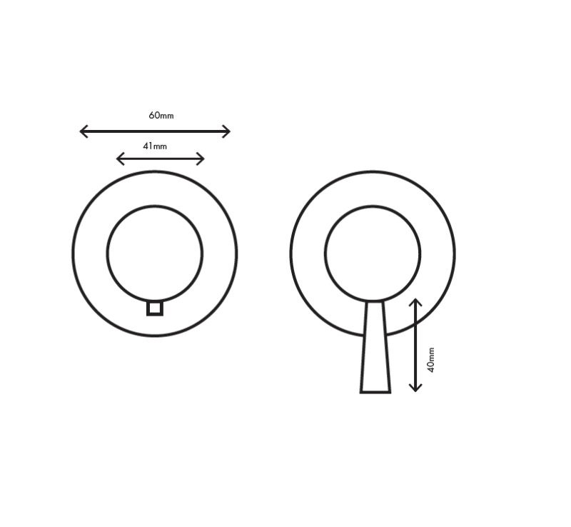 MURO TUA Mitigeur thermostatique encastré pour douche avec 2 sorties chrome M1.B32T.R.CR