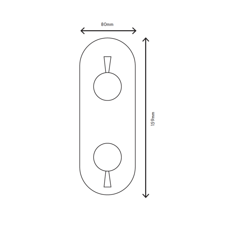 MURO TUA Mitigeur encastré mural avec inverseur 3 voies chrome M1.B33.S.CR