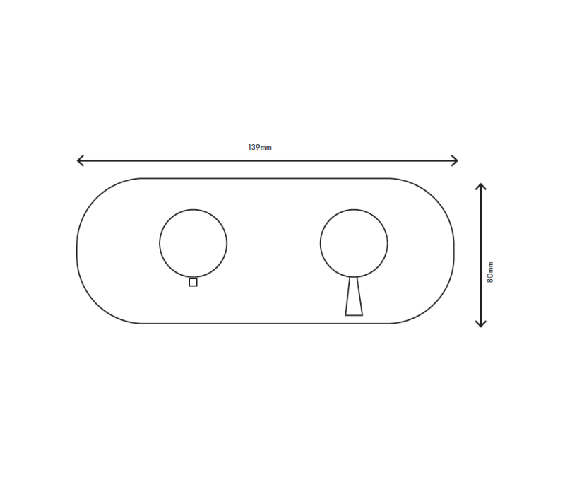 MURO TUA Mitigeur thermostatique encastré pour douche à 3 sorties, chrome M1.B33T.S.CR