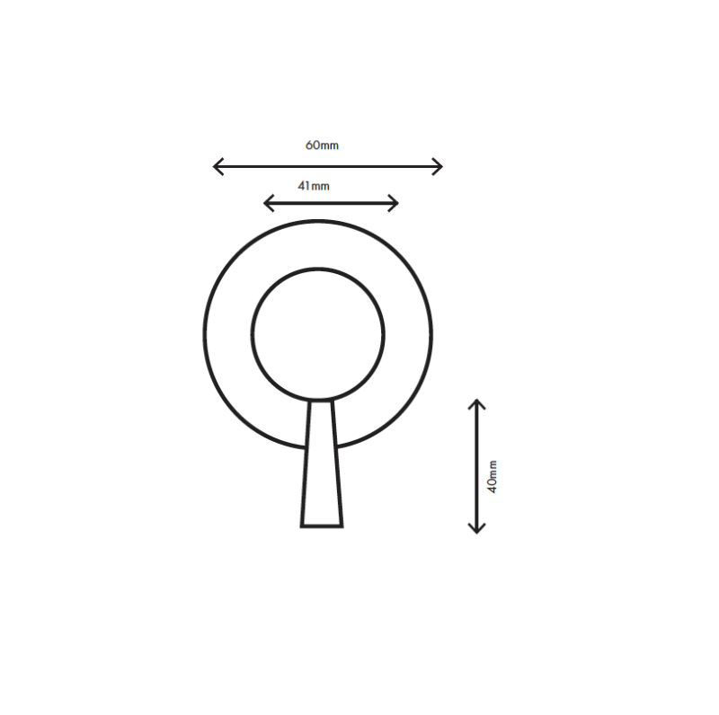 MURO TUA Commutateur 3 voies encastrable chrome M1.B33.3.CR