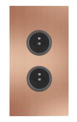 Indux Corner Colonne d'énergie avec 2 prises de courant Terre cuivre 1208972280