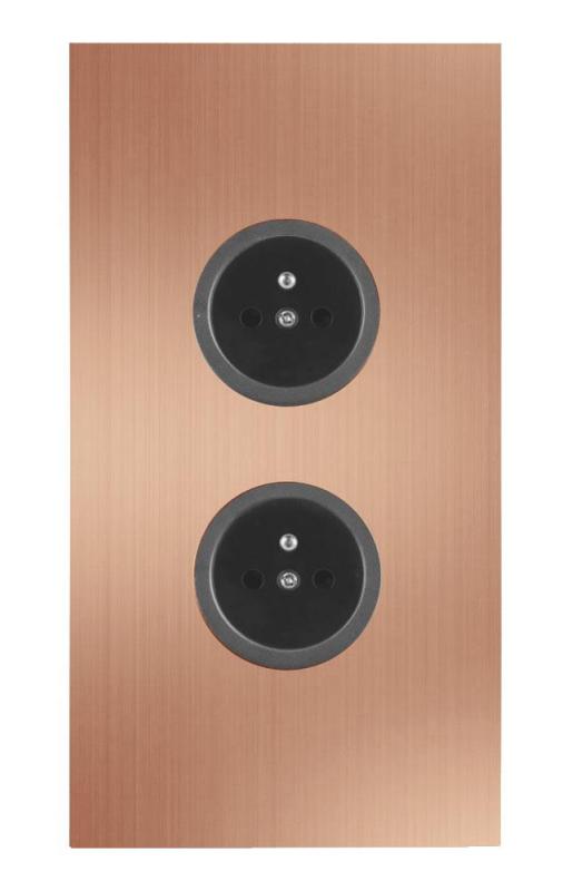 Indux Corner Colonne d'énergie avec 2 prises de courant Terre cuivre 1208972280