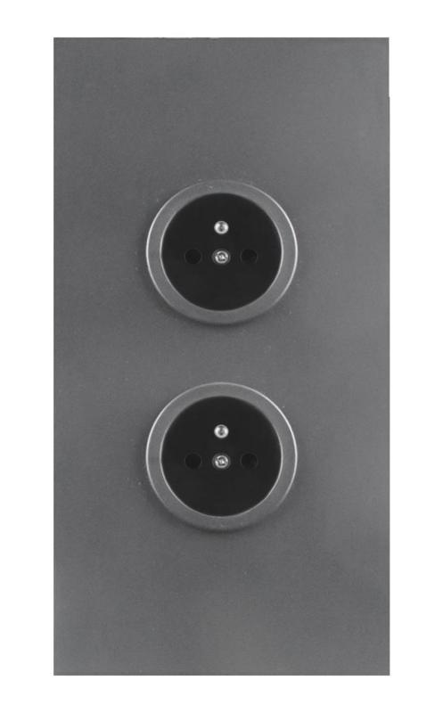 Indux Corner Colonne d'énergie avec 2 prises de courant Penaarde Gun metal 1208972282