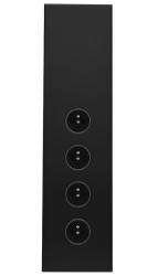 Indux Corner Colonne d'alimentation avec 4 prises Penaarde Noir 1208972309