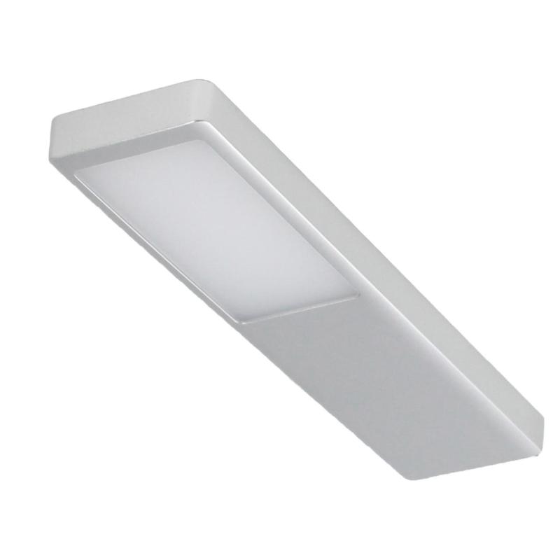Indux Nivo Spot LED encastrable pour cuisine 3 W avec interrupteur central, aspect aluminium 1208972333